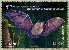 Image du timbre Grand Rhinolophe - Rhinolophus ferrumequinum