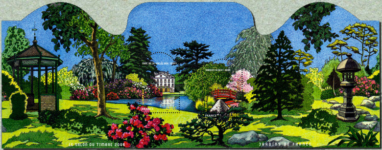 Image du timbre Parc de la Vallée aux Loups et jardins Albert Kahn