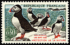 Image du timbre Les macareux - Les 7 îles