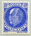 Image du timbre Pétain, type Prost, 40c outremer