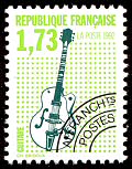Image du timbre La guitare électrique 1 F 73