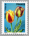 Tulipe - Tulipa sp. - Mention Philaposte