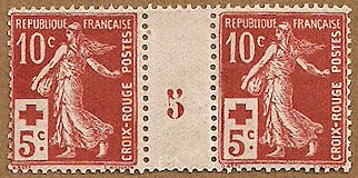 Image du timbre Semeuse camée 10c + 5 c millésime 5