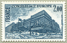 Le bâtiment du Conseil à Strasbourg - 2 F