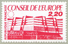 Le bâtiment du Conseil à Strasbourg - 2,20 F