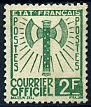 Image du timbre Courrier officiel 2 F