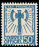 Image du timbre Courrier officiel 50c