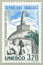 Image du timbre Temple d'Anuradhapura - Sri Lanka