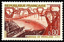 Image du timbre Barrage de Vouglans (Jura)