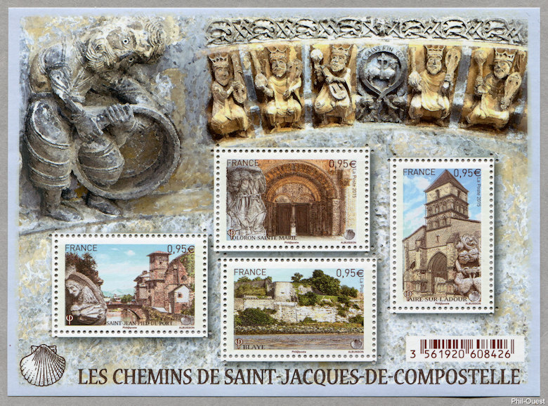 Image du timbre Les chemins de Saint-Jacques-de-Compostelle - Quatrième et dernière série
