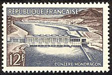 Image du timbre Barrage de Donzère Mondragon