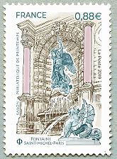 Image du timbre Fontaine Saint-Michel Paris
