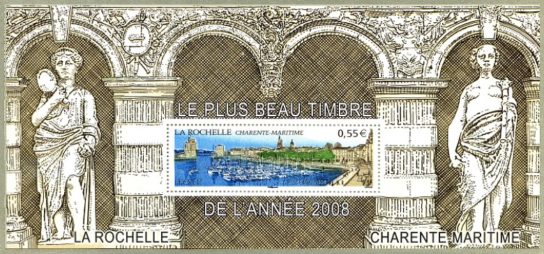La Rochelle - Charente-Maritime - Le plus beau timbre de l'année 2008