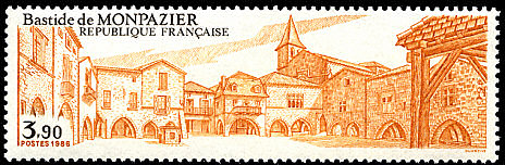 Image du timbre Bastide de Monpazier - Dordogne