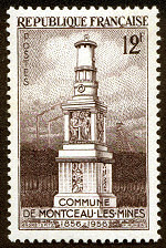 Image du timbre Commune de Montceau les Mines 1856-1956