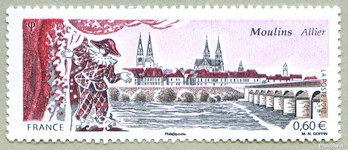 Image du timbre Moulins - Allier