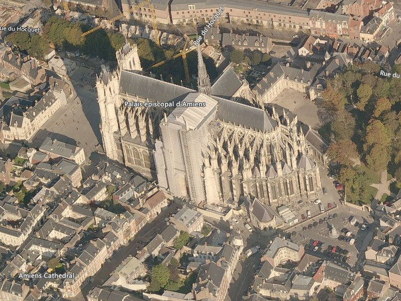 Photo aérienne de la cathédrale