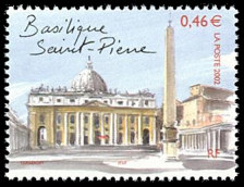 Image du timbre La basilique Saint Pierre
