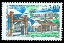 Image du timbre Saint Laurent du MaroniPatrimoine guyanais