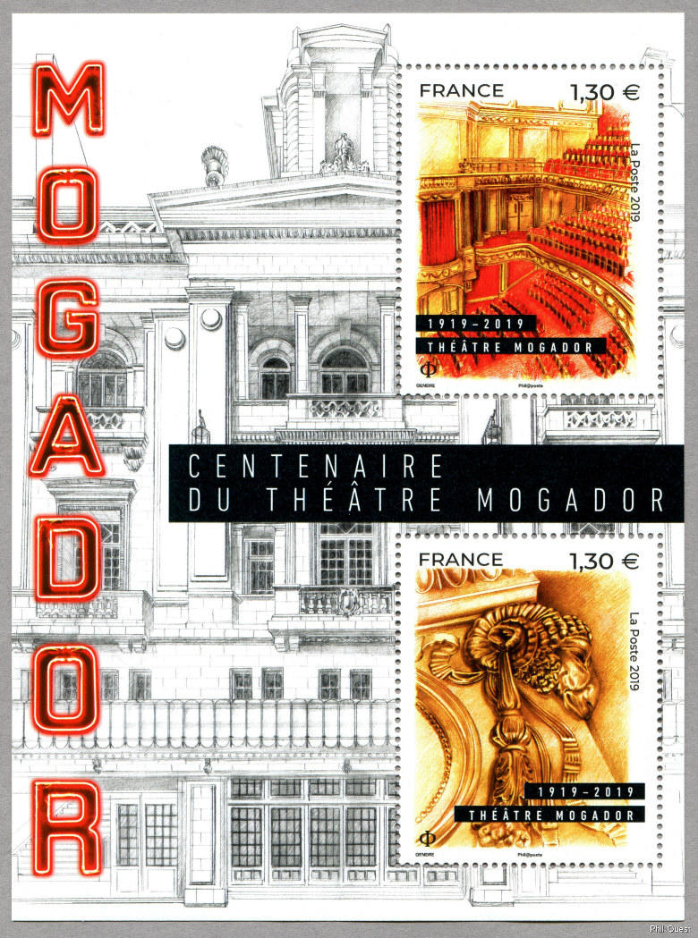 Image du timbre Centenaire du théâtre Mogador