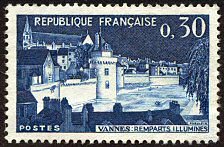 Image du timbre VannesLes remparts illuminés