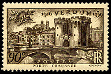 Image du timbre Verdun 1916-1939Porte Chaussée
