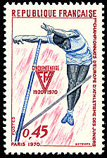 1<sup>ers</sup> Championnats d´Europe d´athlétisme des juniors Paris 1970<br />Cinquantenaire FFA 1920-1970