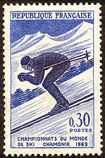Championnats du monde de ski à Chamonix 1962<BR>Descente