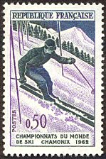 Championnats du monde de ski à Chamonix 1962<BR>Slalom