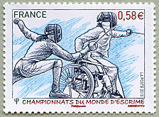 Image du timbre Championnat du Monde d'escrime - 1