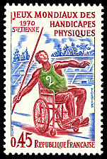 Image du timbre Jeux mondiaux des handicapés physiquesSaint-Etienne