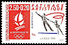 Image du timbre Patinage artistique - Albertville 
