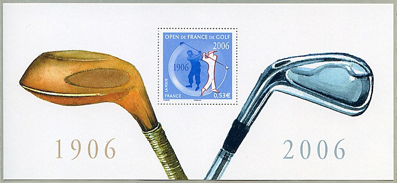 Souvenir philatélique Centenaire de l´Open de France de golf - 1906-2006