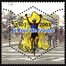Image du timbre Centenaire du Tour de FranceUn coureur victorieux