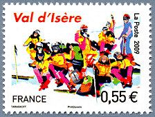 Image du timbre Val d'Isère 2009