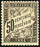 Image du timbre Chiffre-Taxe banderole 50c noir