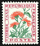 Image du timbre Timbre-taxe - Fleurs des champsCentaure jacée 0,05 F